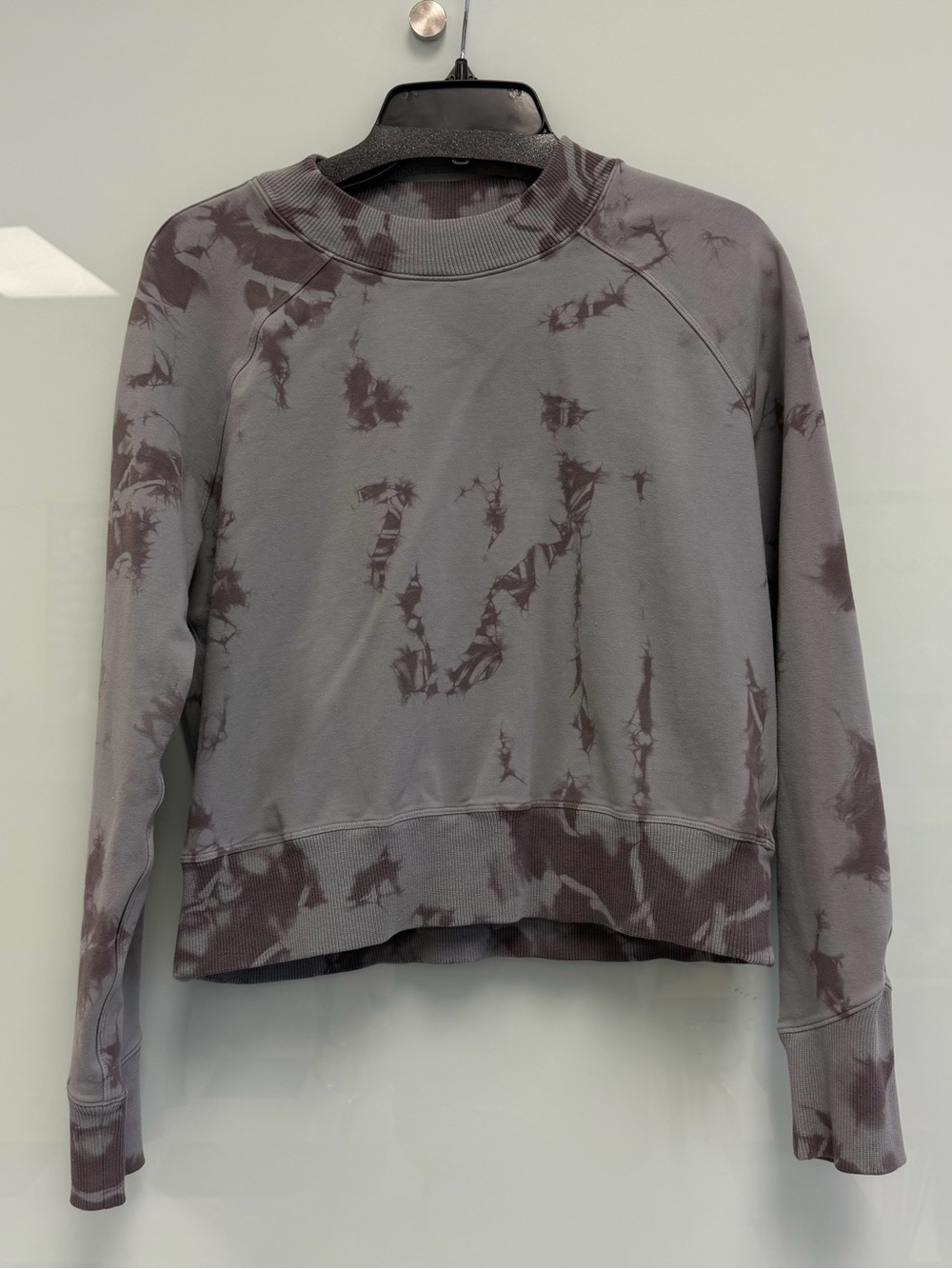 lululemon athletica Ready To Roll Crew Gray Tie-Dye Pullover